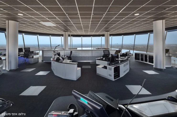 The control room in the tower