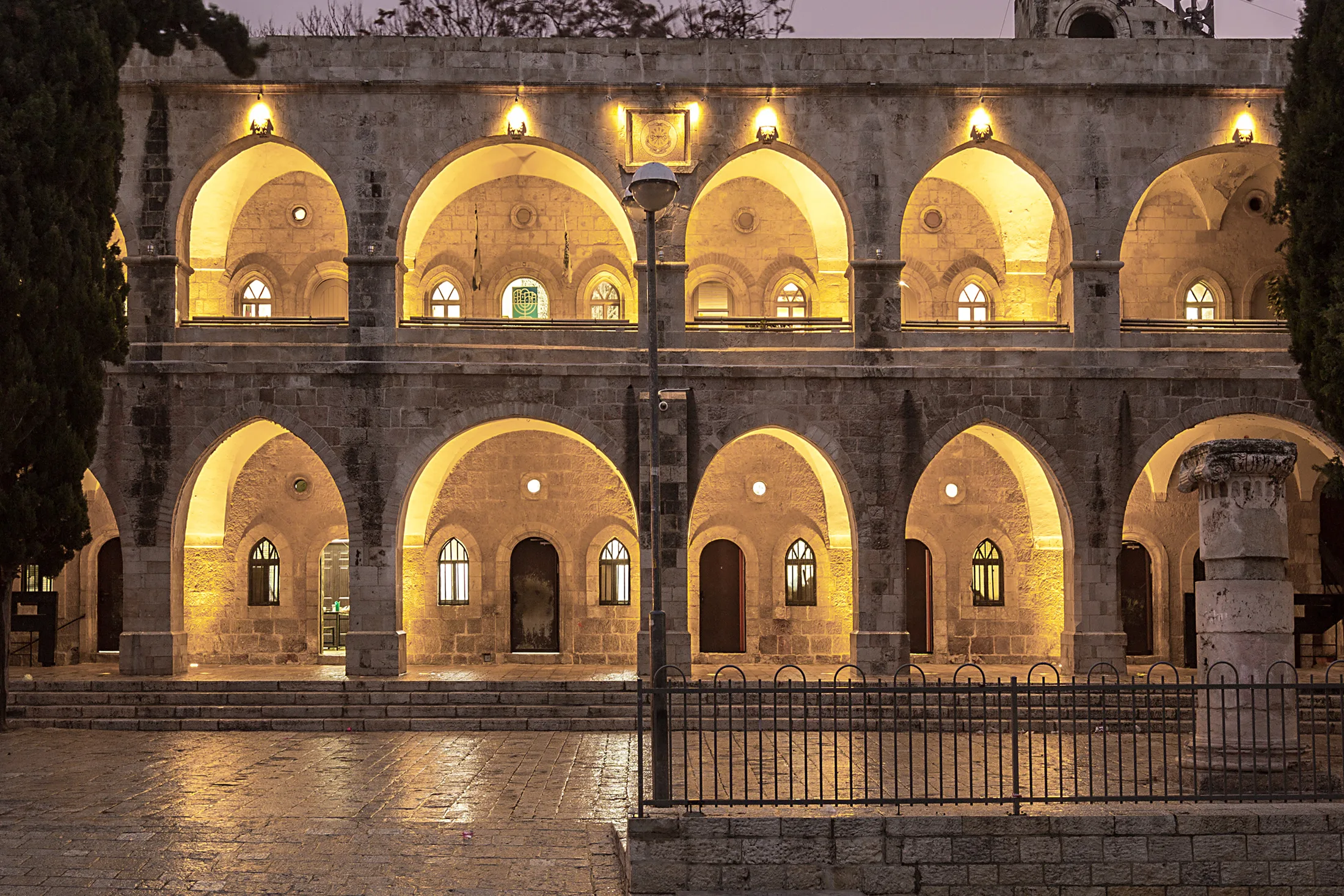 Rhythm of arches on the facade