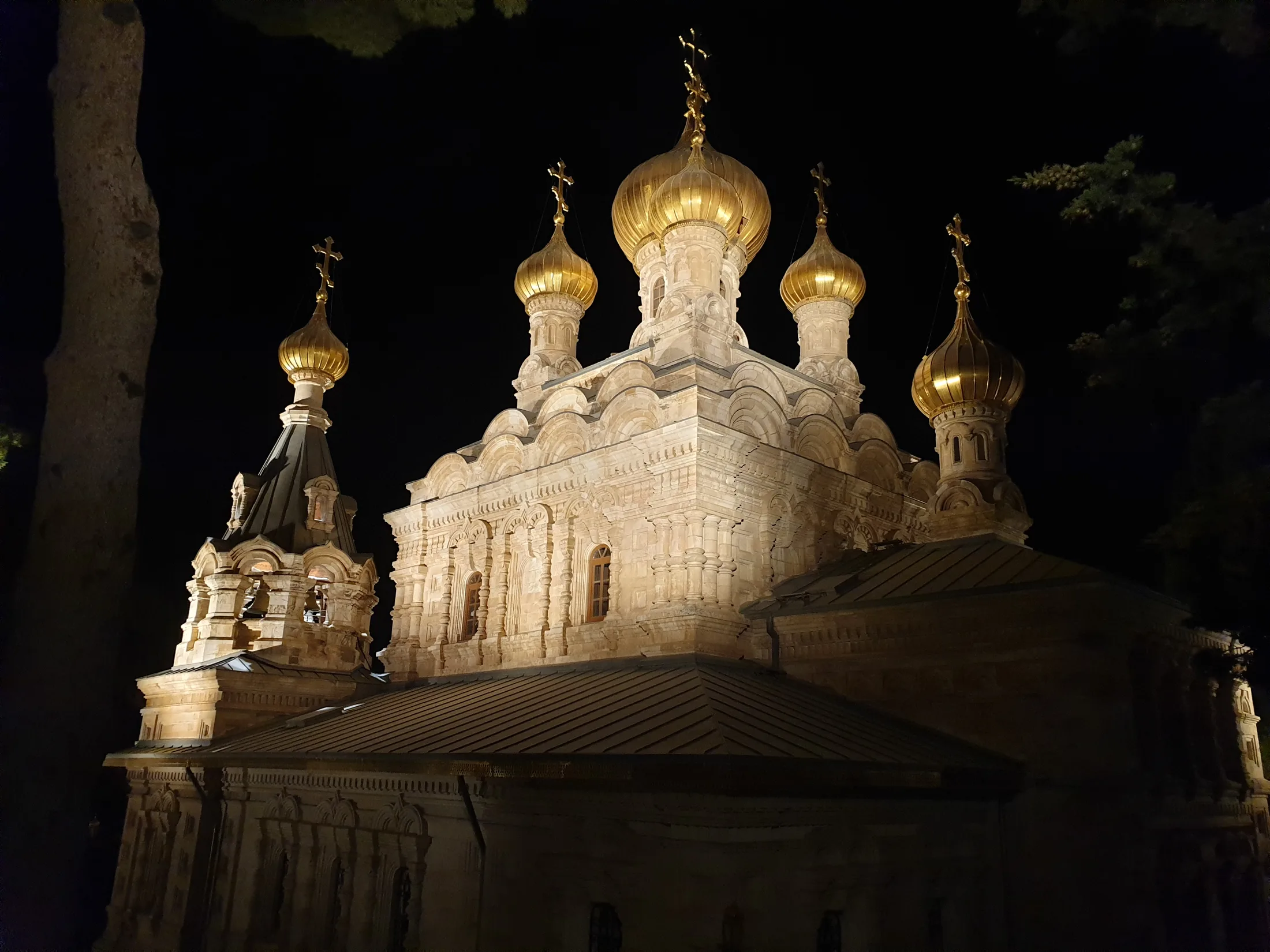 Golden domes of the Church of Mary Magdalene