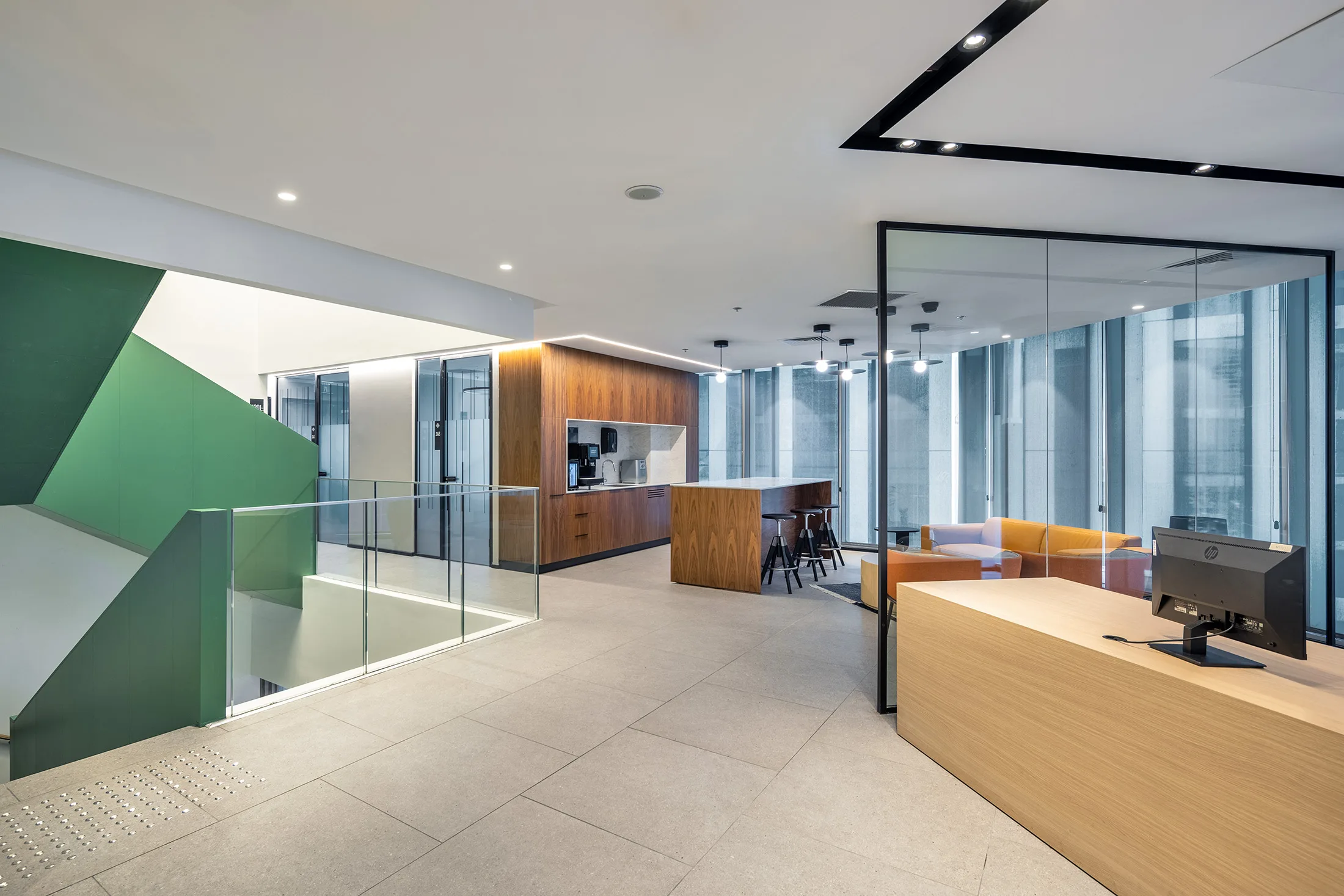 Illuminated meeting room