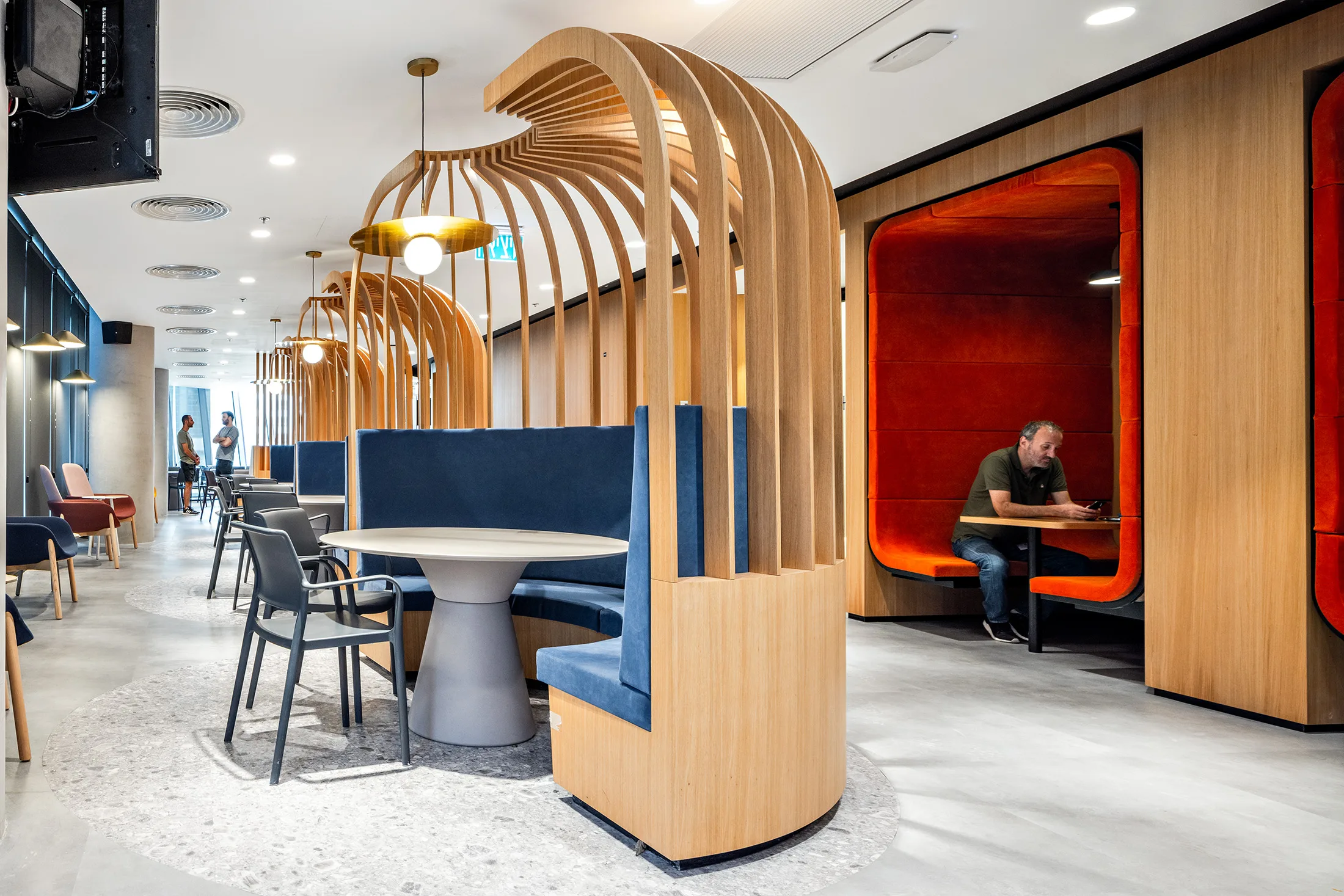 Office interior lighting