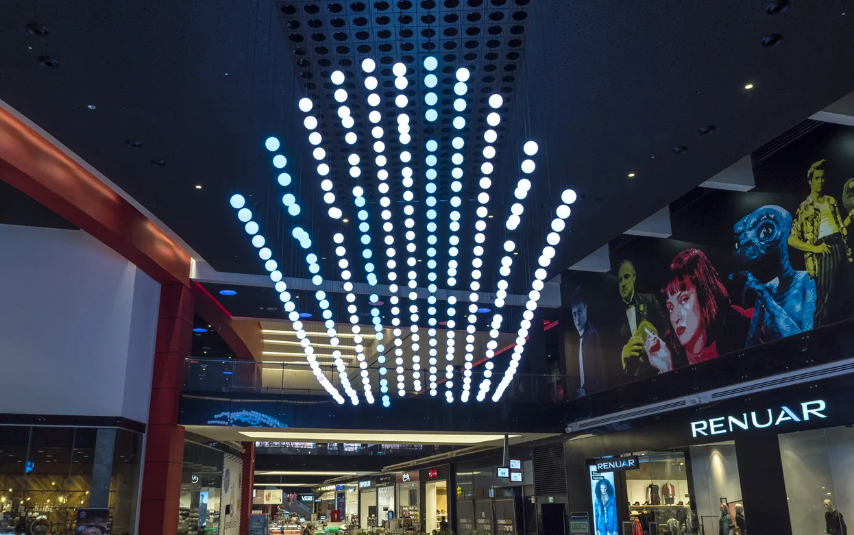 Public circulation in a retail center