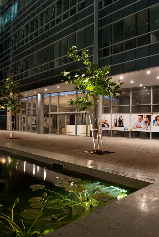 Commercial avenue in the campus