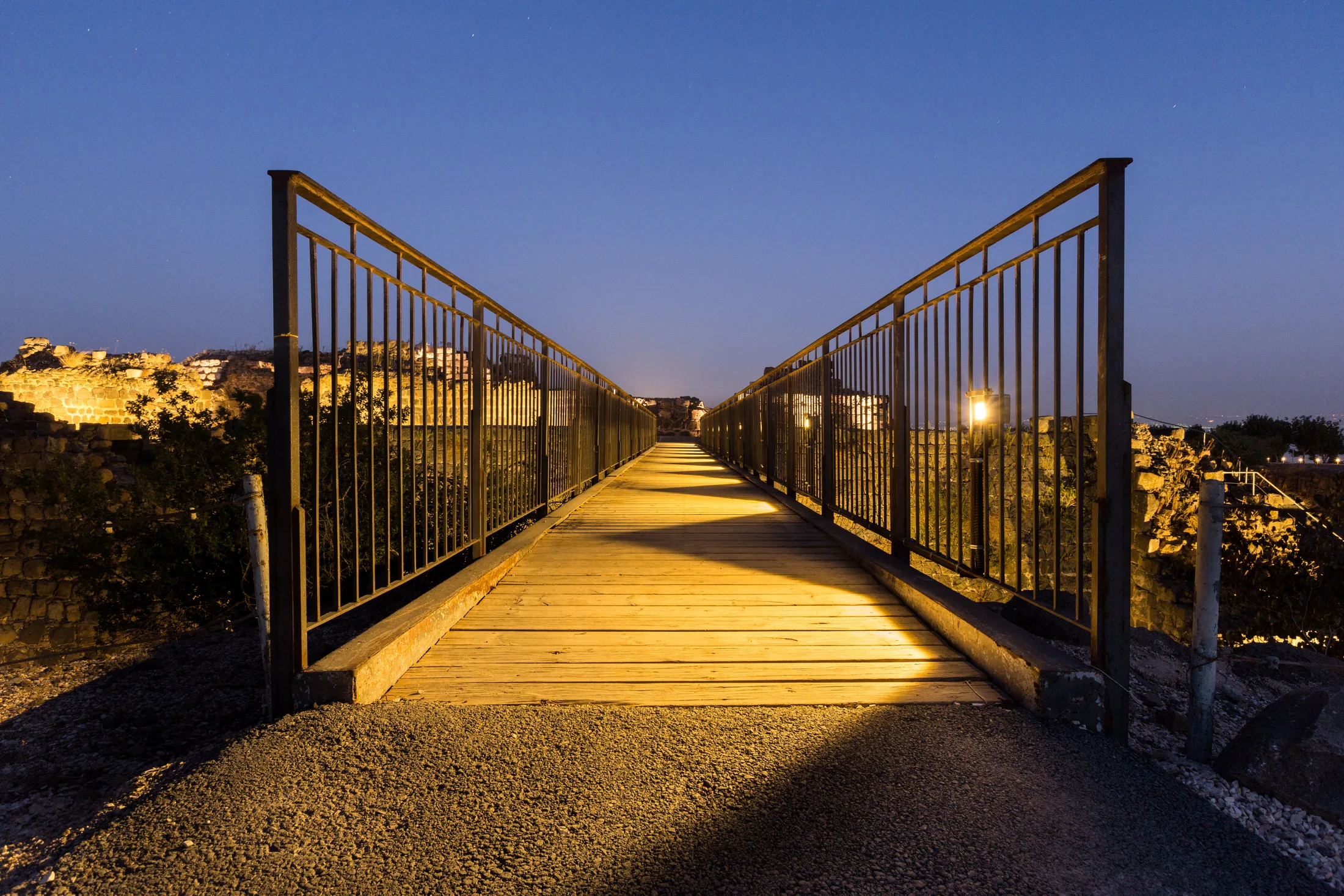 Bridge and pathway at Kokhav HaYarden National Park