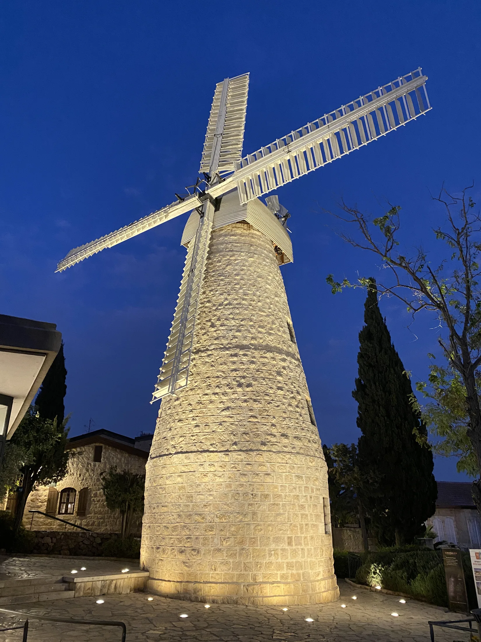 Heritage lighting for the windmill stone tower