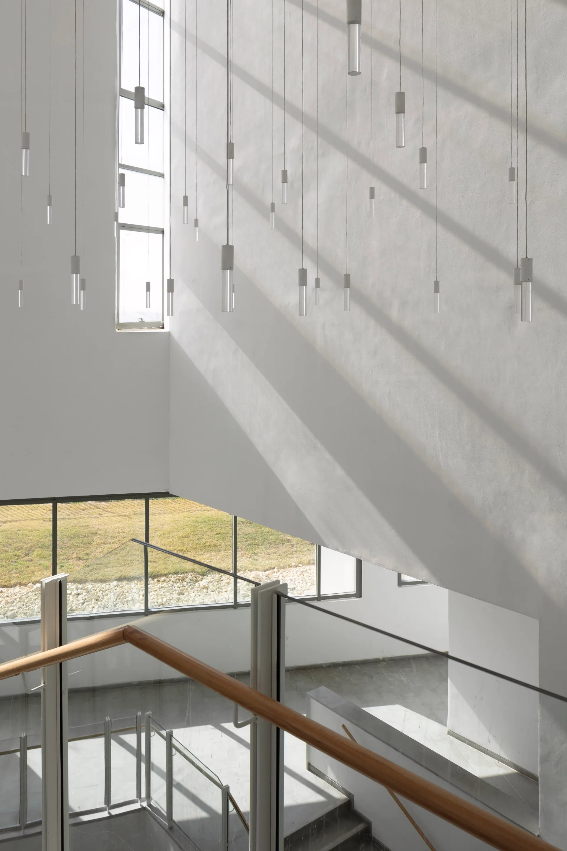 Light shafts above the entrance space