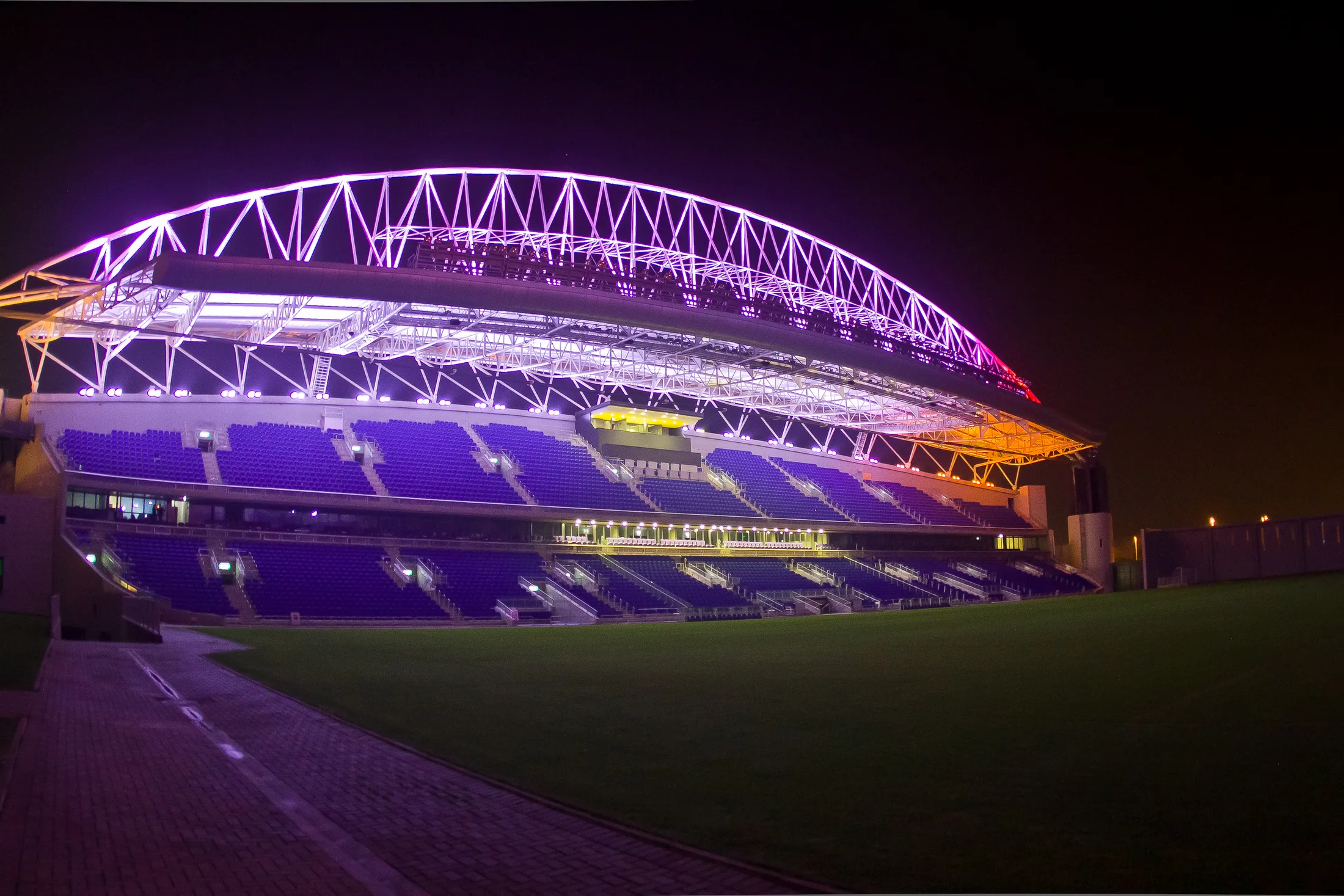 Exterior lighting for the stadium