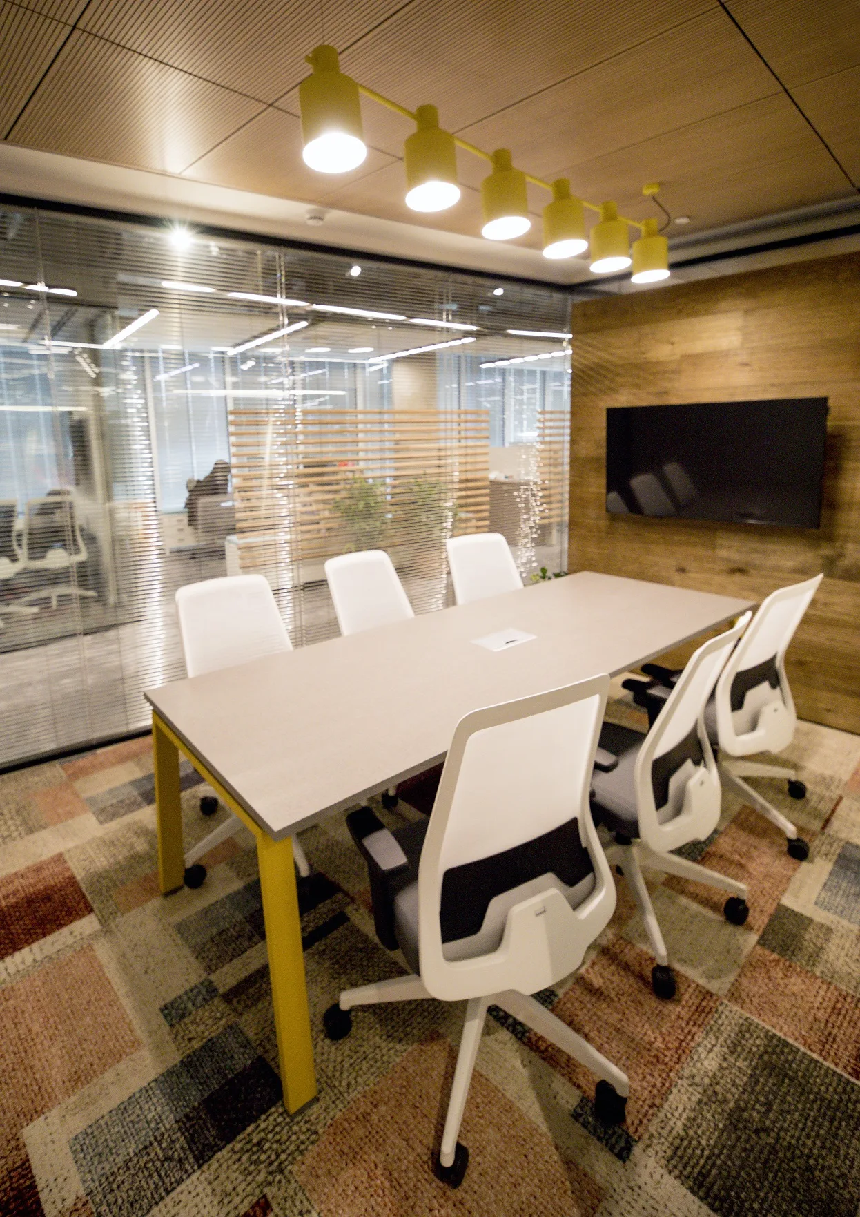 Illuminated meeting room