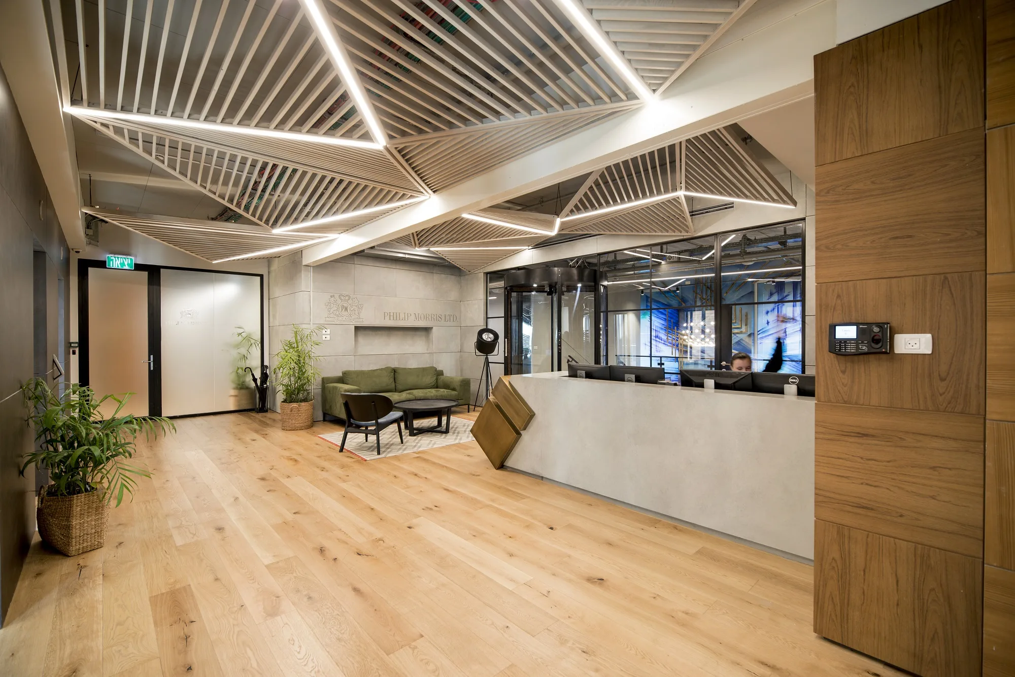 Reception and office area