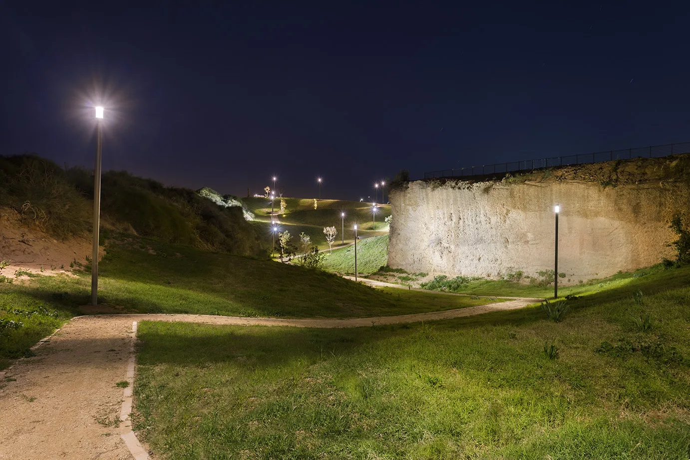 Quarry Park Caesarea in the evening