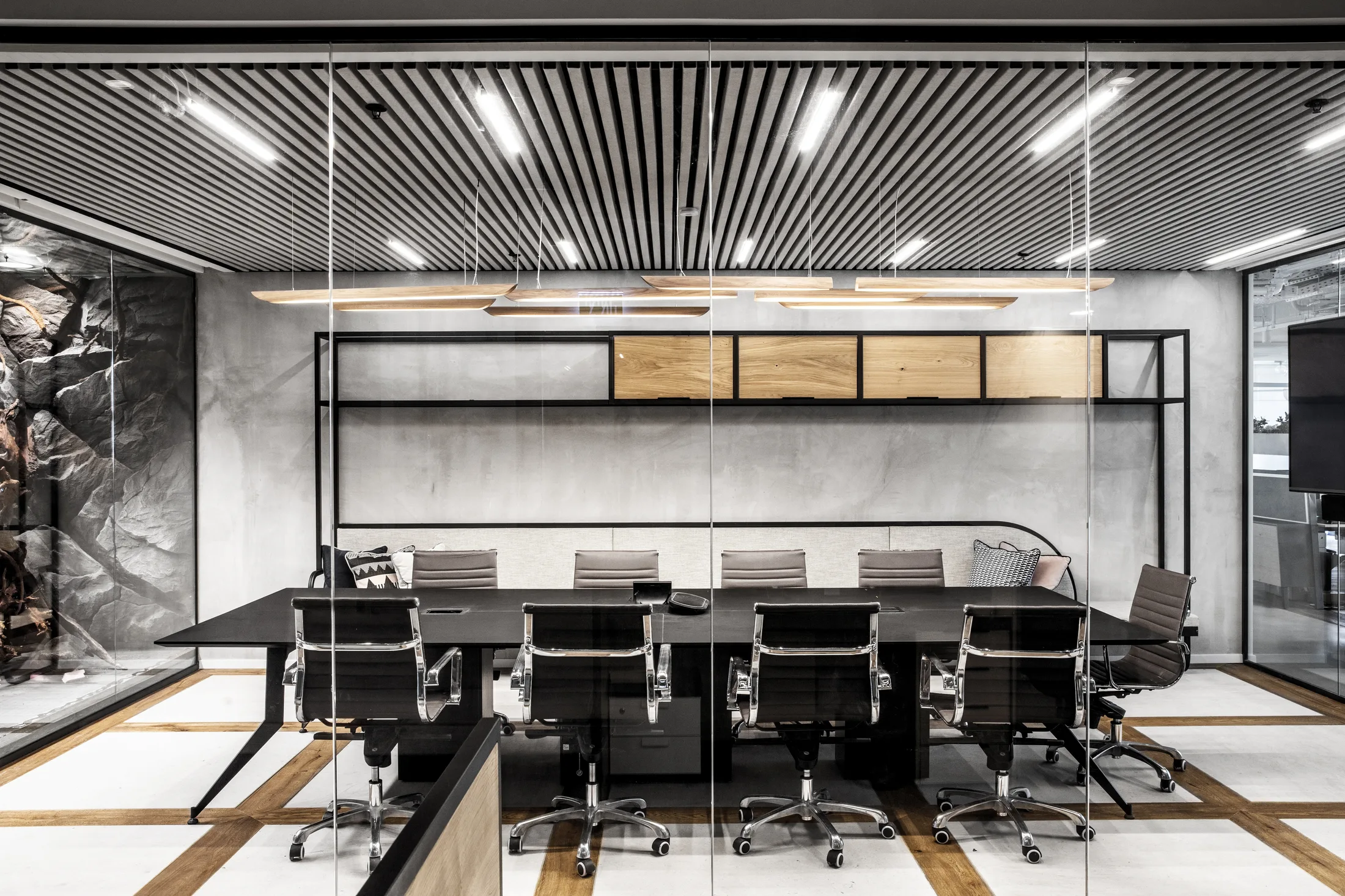 High-tech office atmosphere