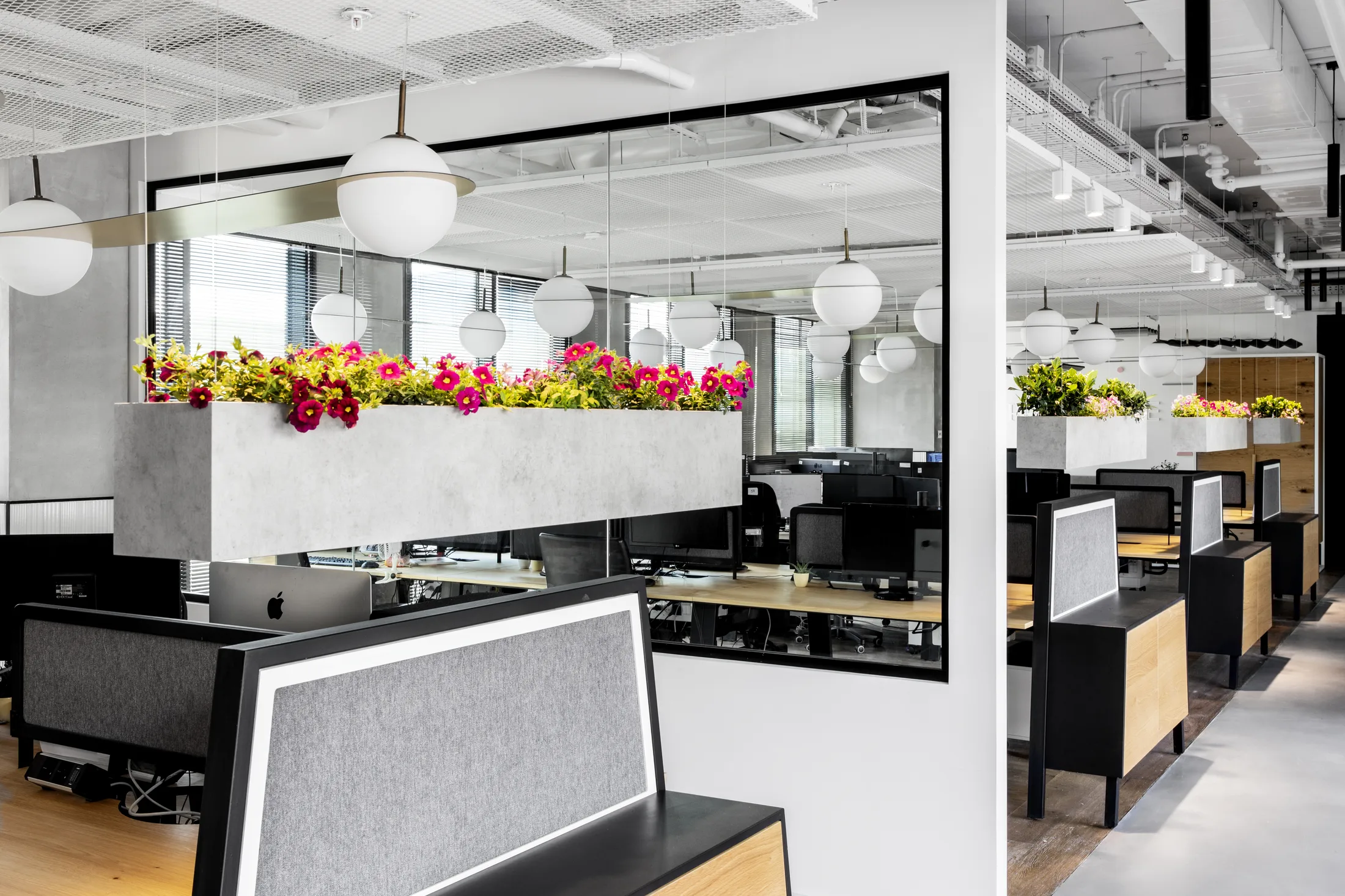 Office interior lighting