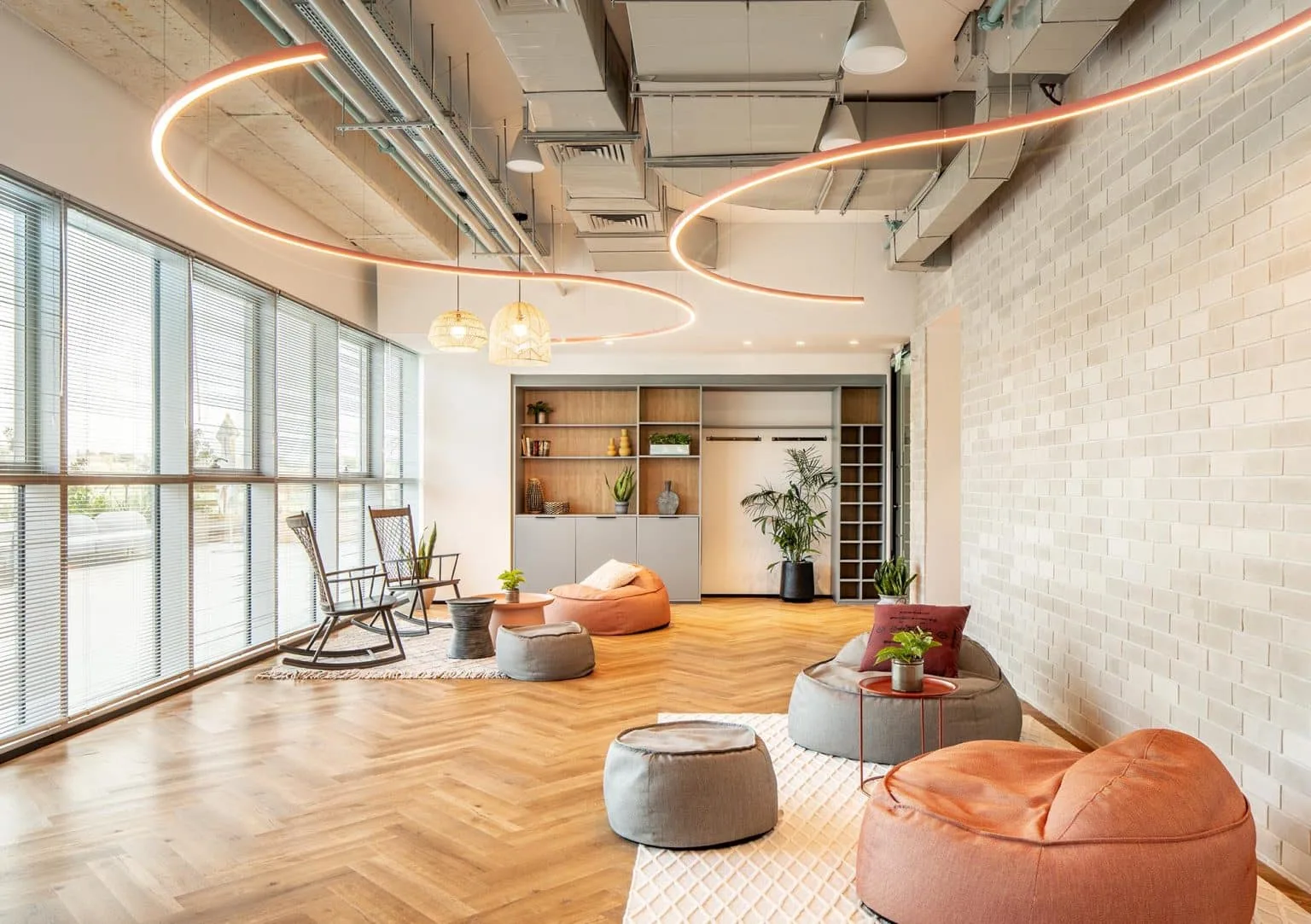 Lounge area at Remilk offices