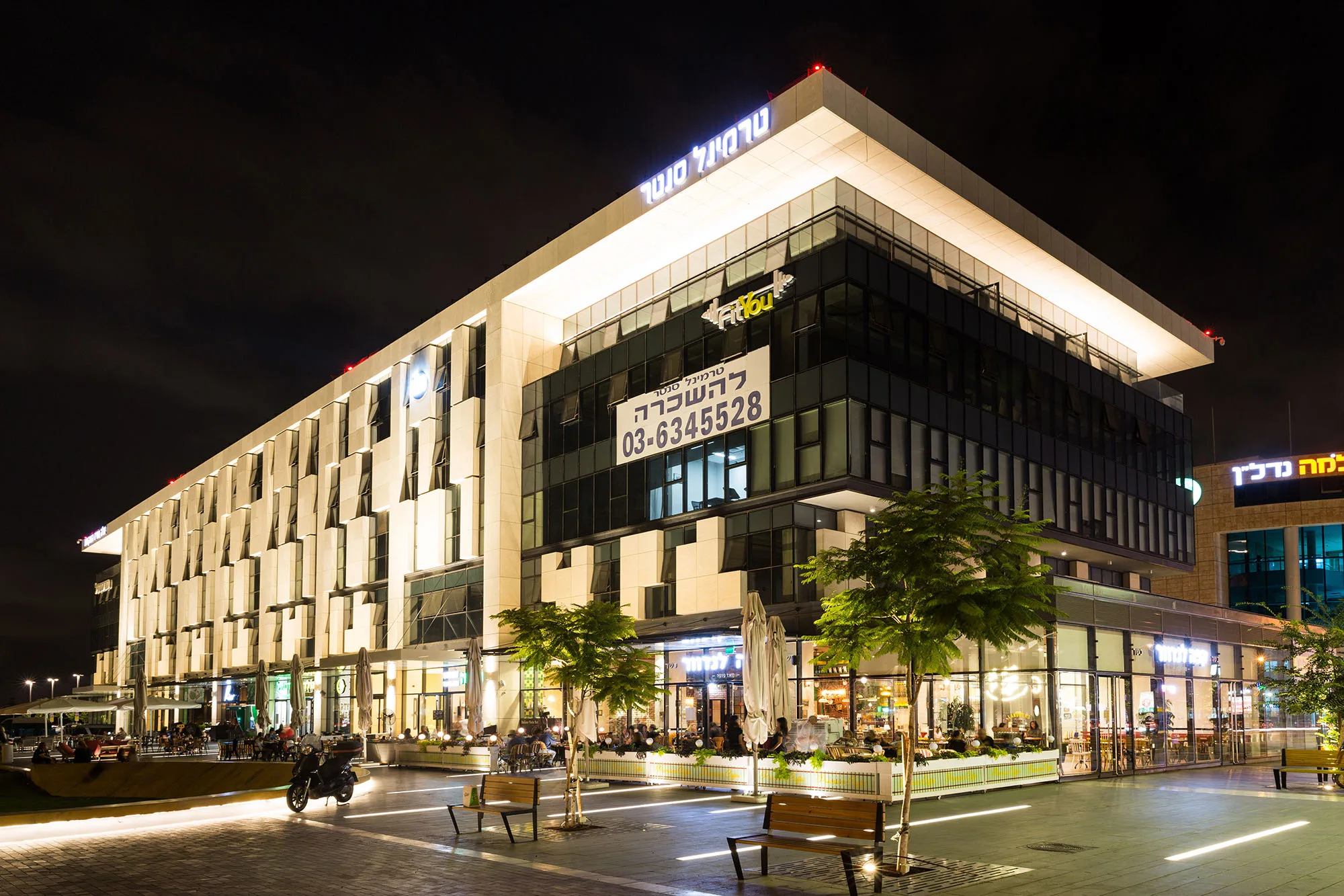 Terminal Center in the evening