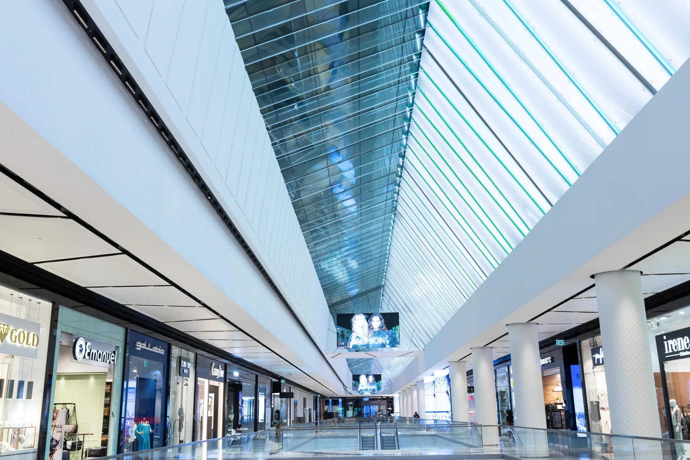 Glass roof at TLV Fashion Mall