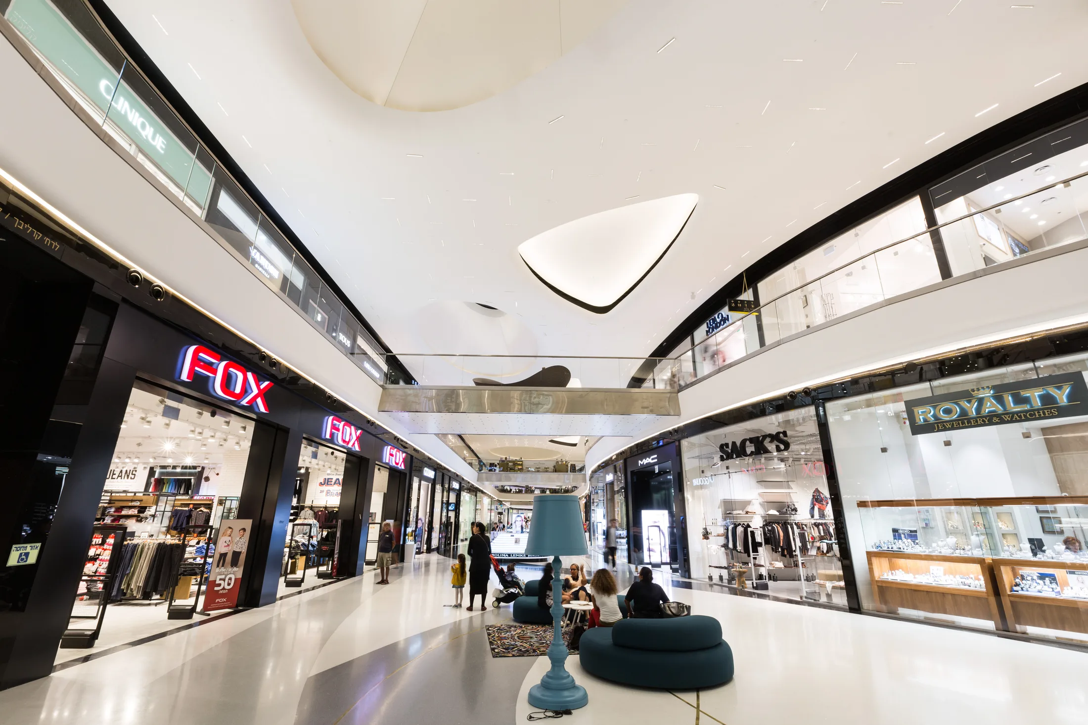 Retail interior at TLV Fashion Mall