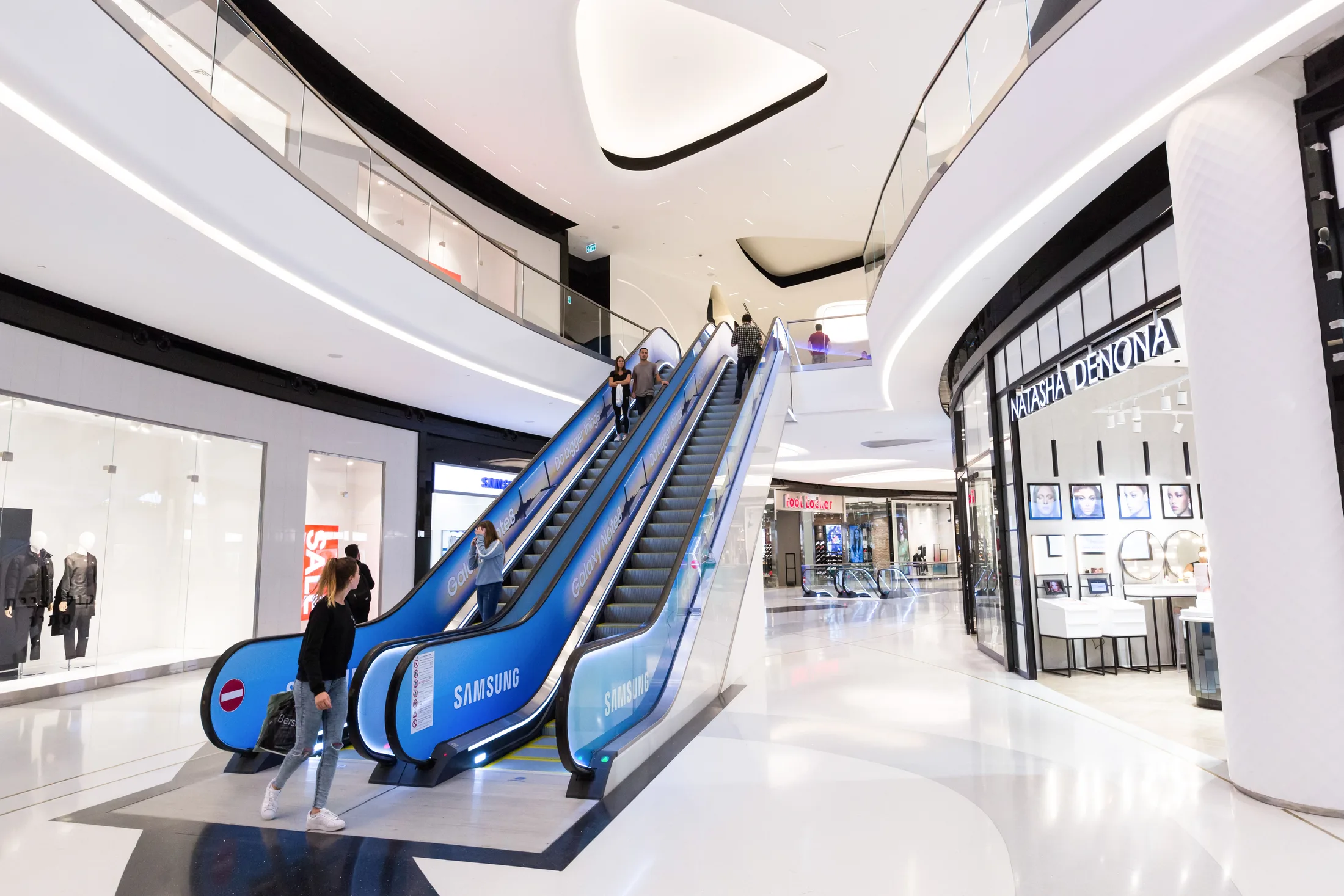 Escalators and retail interior