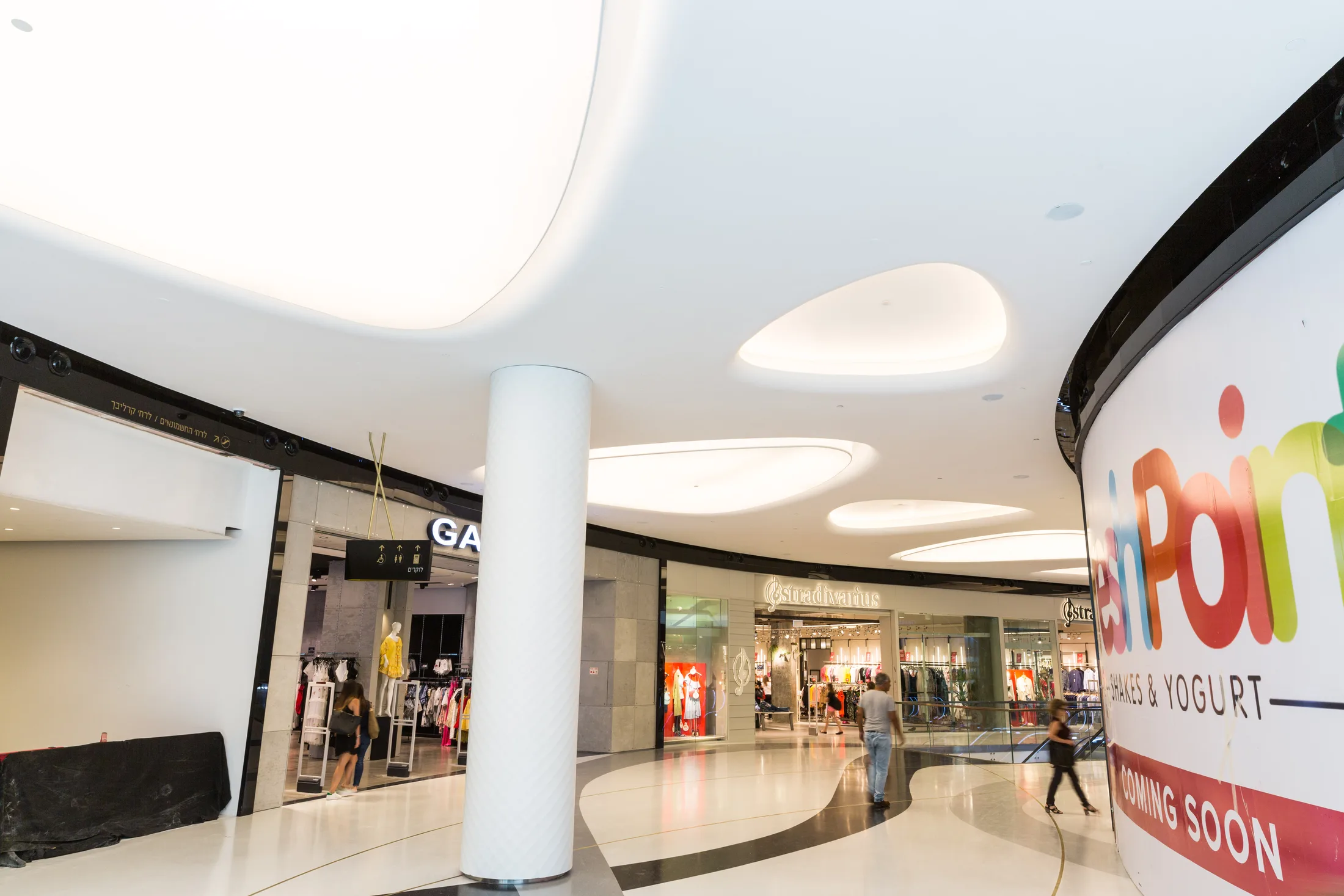 Storefront area at TLV Fashion Mall