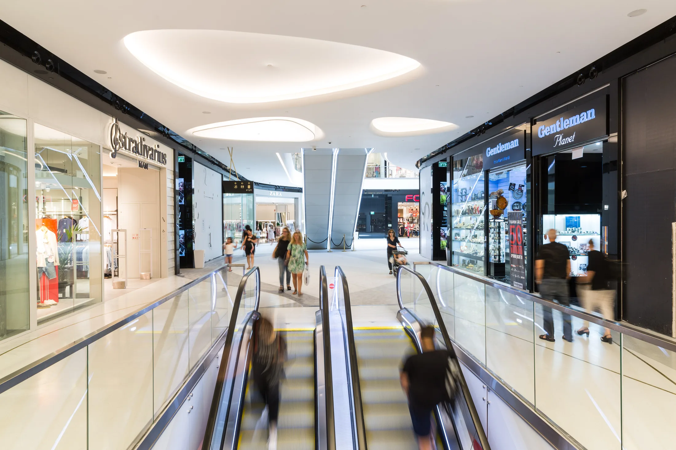 Shopping interior in Tel Aviv
