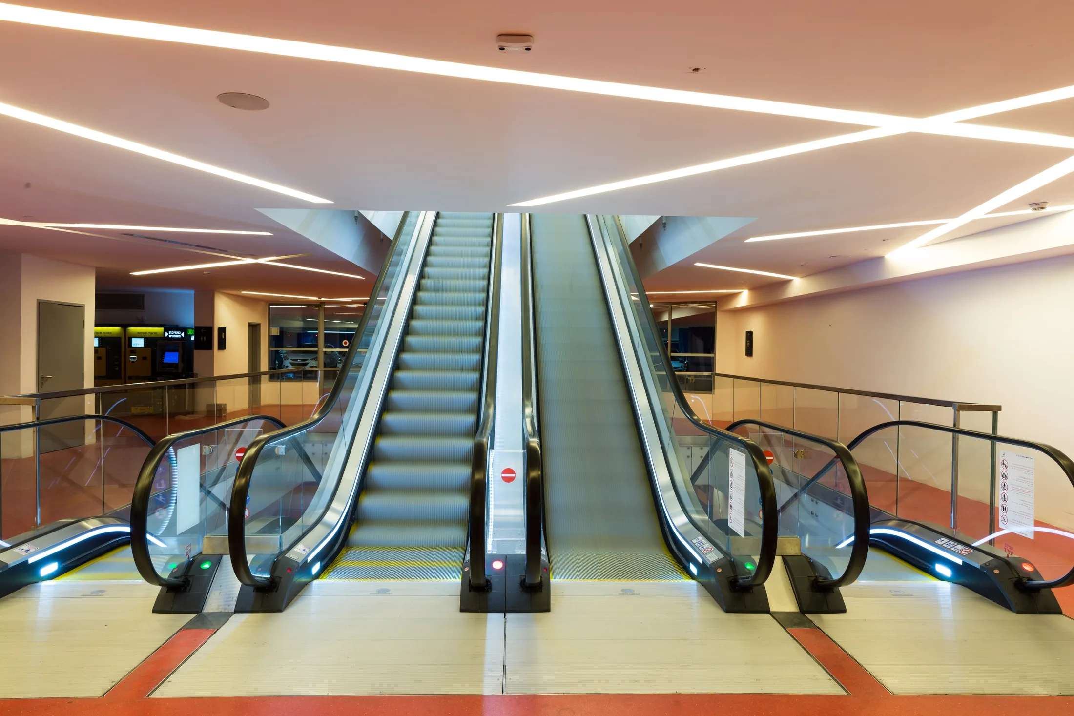Escalators at TLV Fashion Mall