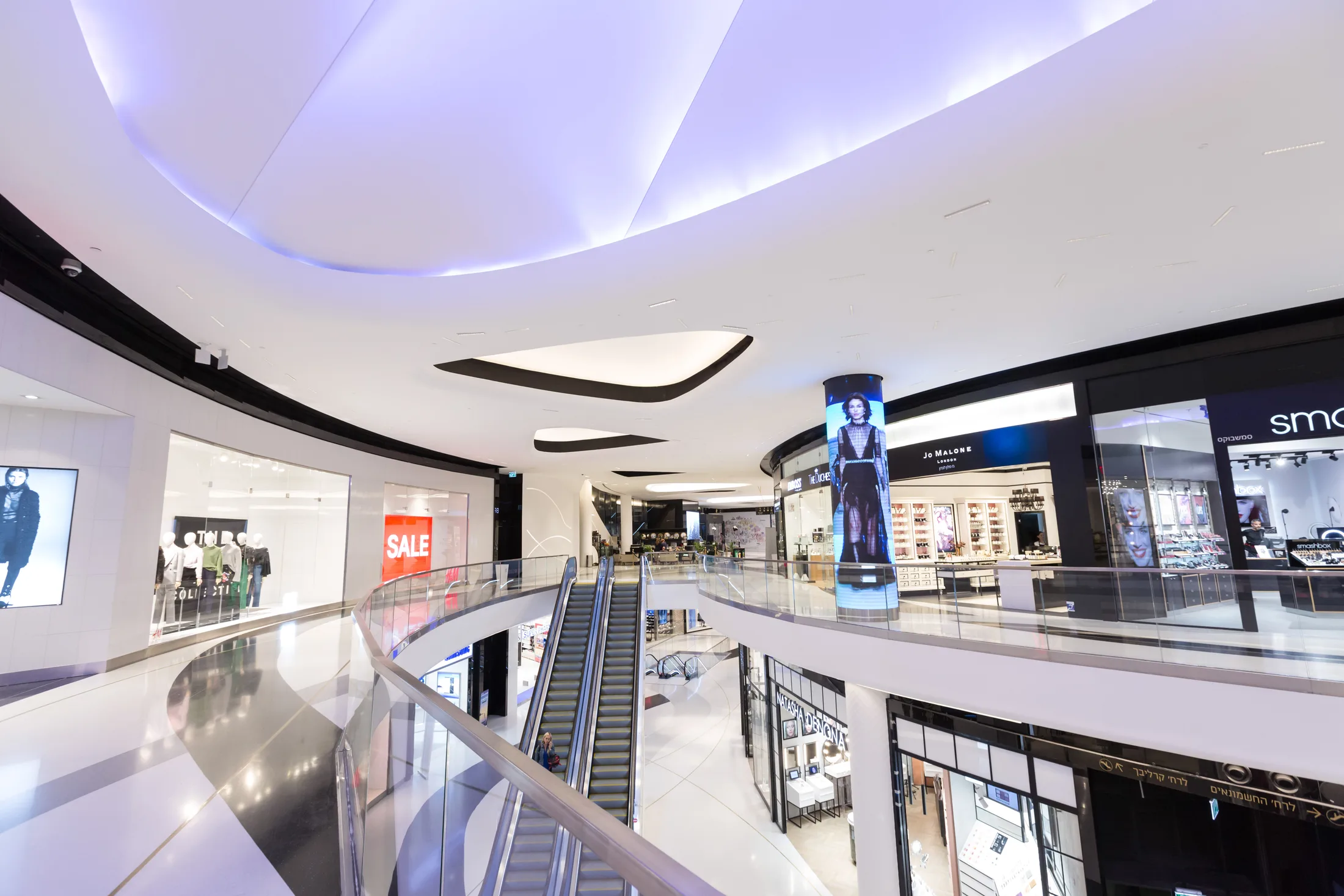 Storefront area in the mall